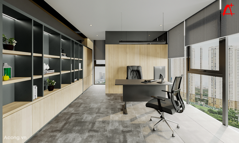 Thiết kế nội thất văn phòng công ty Dulico: phòng giam đốc