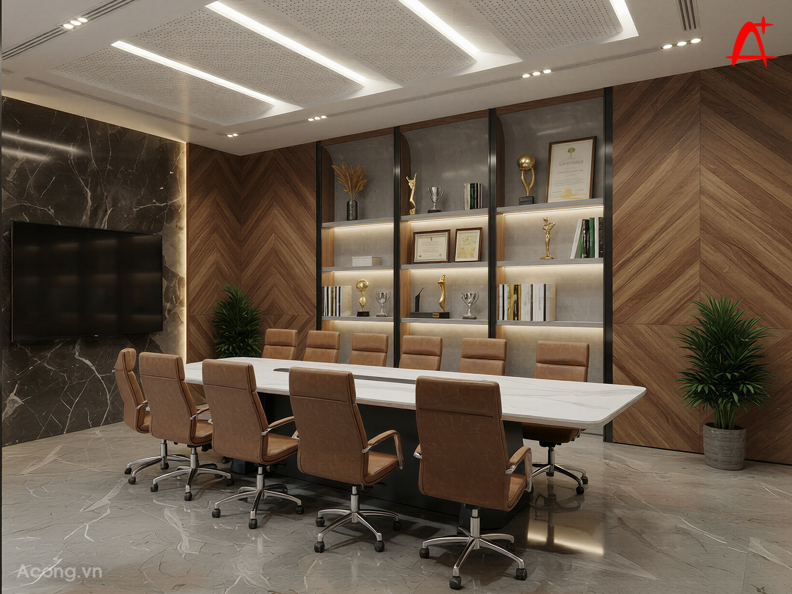 Ph&ograve;ng kh&aacute;ch c&ocirc;ng ty Giấy Minhan