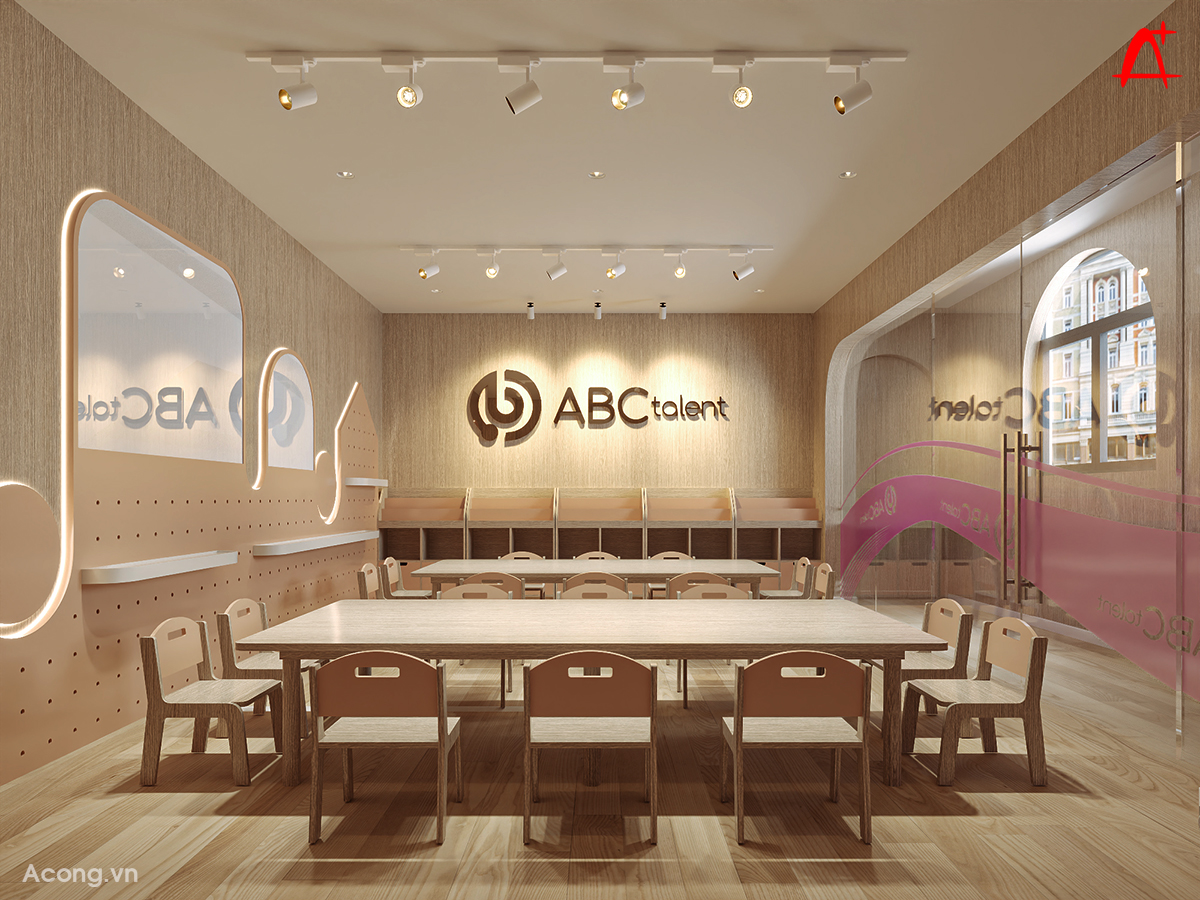 Thiết kế nội thất Ph&ograve;ng học vẽ cho trẻ em