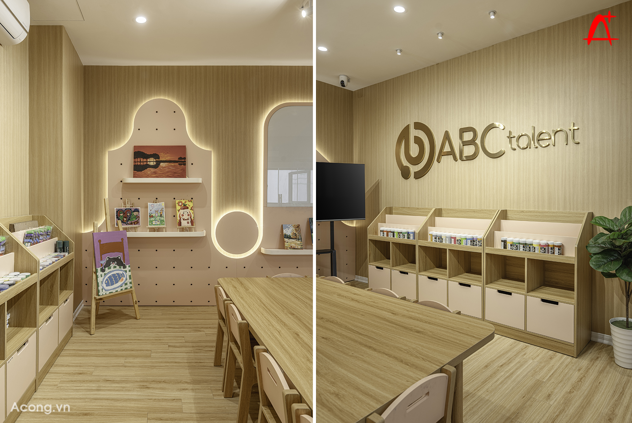 Đồ nội thất cho trẻ em học vẽ tại tầng 2